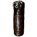 Borsa da boxe vintage in pelle marrone chiaro con staffe catene (5 piedi)