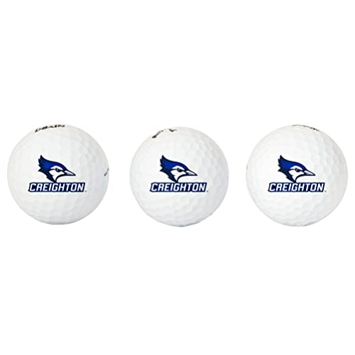Desert Cactus Creighton University Golf Balls 3 Pack – CU Bluejays Full Color Three – Officially Licensed Sport Team Accessory (Design B)