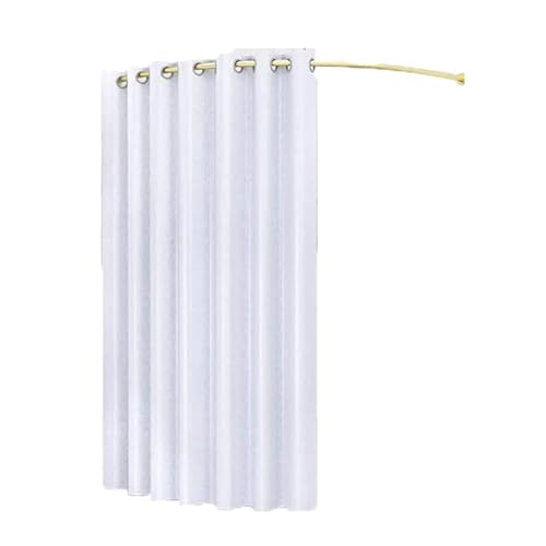 SIAMZYWV Dressing Room Portable Dressing Room Temporary Clothing Store Fitting Room with Shading Curtain Hanging Rod Hook Up Metal Changing Room Save Space