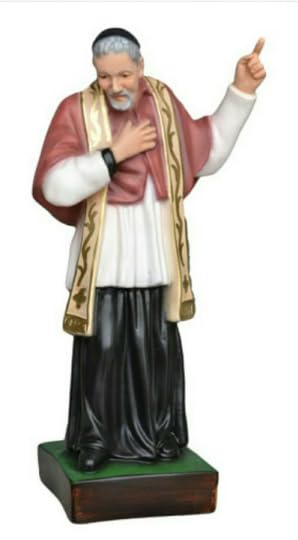 Generico ArteSacraCaravaggio Statua di Sant' Alfonso, cm 30 (11,81 inches) in resina piena decorata a mano di produzione artigianale italiana