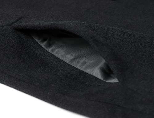 Image of chouyatou Mid-Length Single Breasted Wool Blend Top Coat