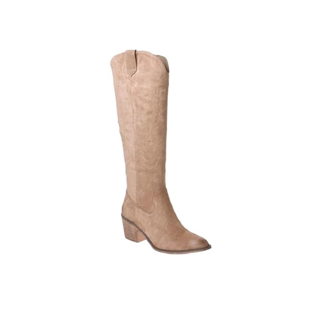 Pierre Dumas Wilder-19 Womens Western Boots Knee High Taupe