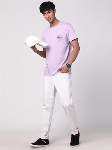 Image of ADRO Unisex 100% Cotton Regular Tshirt | Printed | Graphic Printed | Chest Printed