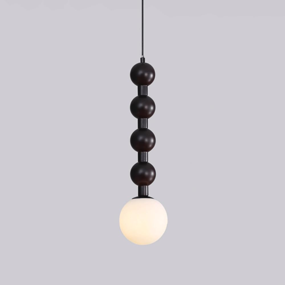 HYJAUSXB Ceiling Light Chandelier Nightstand Lighting Pendant with Glass Globe Shade Mid-Century Height Adjustable Hanging s Base
