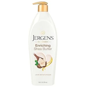 Jergens Shea Butter Hand and Body Lotion, Deep Conditioning Moisturizer, 3X More Radiant Skin, with Pure Shea Butter, Dermatologist Tested, 26.5 Oz