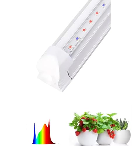 Image of Aluminium 20 Watt LED Grow Lights 2Ft for Indoor Plants, RED+Blue+UV (660NM-460NM-395NM) (Plug and Play)(Energy efficient) (20 Watt)