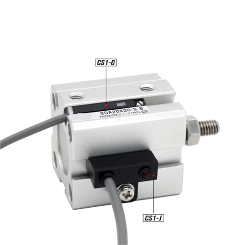 Vérin pneumatique SDA50 à double effet avec course précise de 5 à 100 mm - 6