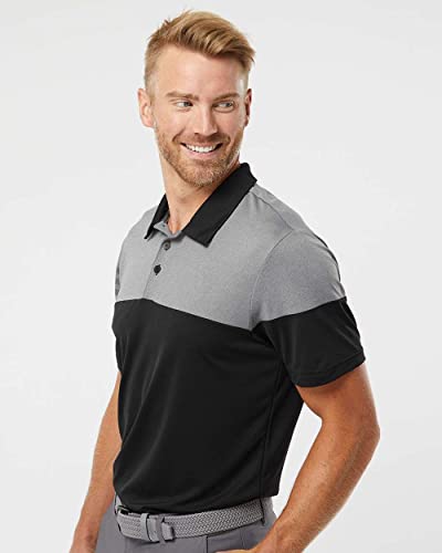 Colorblocked Heathered Polo with 3-Stripes by Adidas2