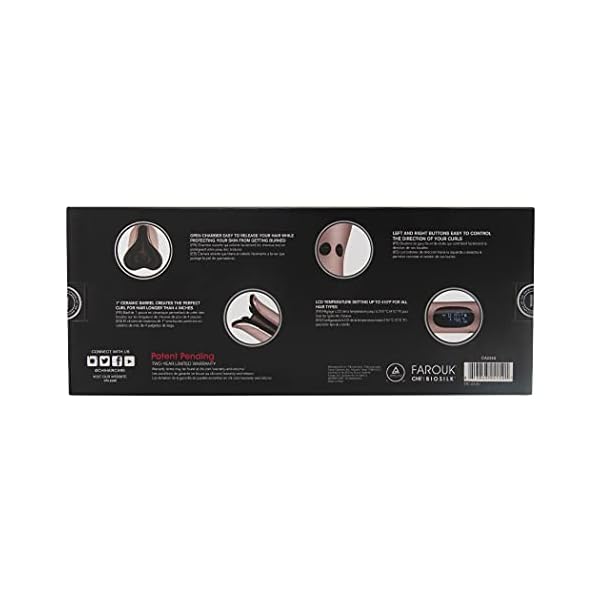 CHI-Spin-N-Curl-Special-Edition-Rose-Gold-Hair-Curler-1-Ideal-for-Shoulder-Length-Hair-between-6-16-inches CHI Spin N Curl, Curling Iron For Healthy & Shiny Effortless Curls & Waves, Provides Preset Temperature Settings For Each Hair Texture, Rose Gold