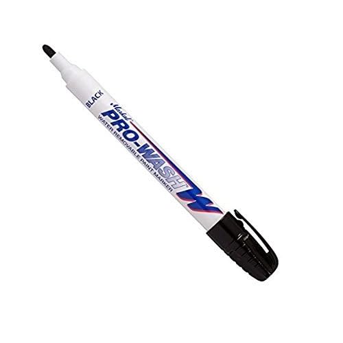 Markal Pro-Wash Water Removable Paint Marker with Real Paint, Black (Pack of 12)