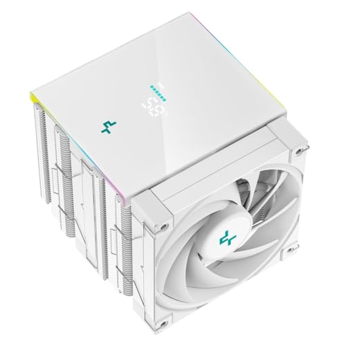 Image of Deepcool AK620 DIGITAL WH 120mm CPU Cooler /CPU Fan - White | Support Intel - LGA2066 /2011-v3 /2011 /1700 /1200 /1151 /1150 /1155 & AMD - AM5 /AM4 - R-AK620-WHADMN-G