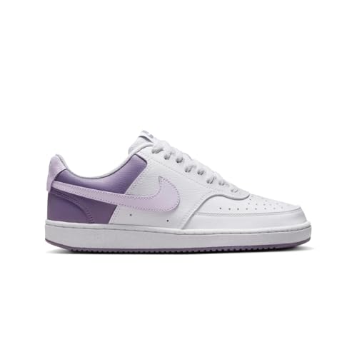 Nike Court Vision Scarpe basse da donna (HF4989-100, Bianco/Lilla Bloom/Daybreak) Taglia 6