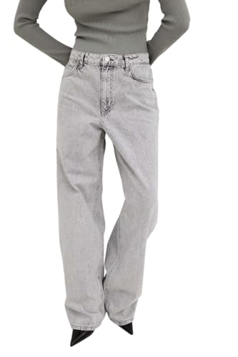 Image of KOTTY Women High Waist Bootcut Jeans Stretch Denim Slim Fit Flare Bottom Casual Jeans
