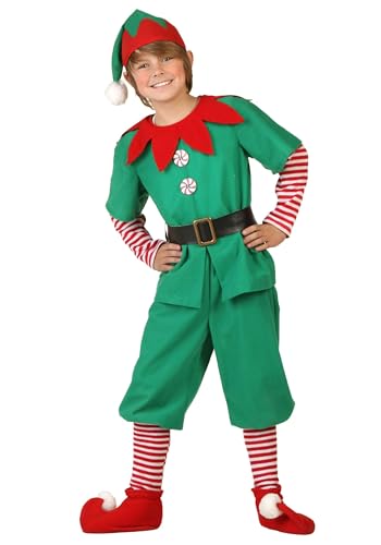 Disfraz Infantil de Elfo Navideño Talla Small miniatura 1