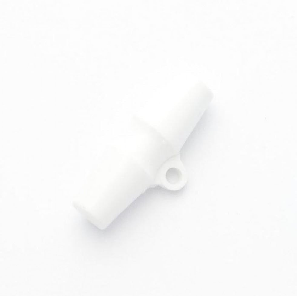 Minerva Botones de palanca de plástico blanco (paquete económico) de 38 mm, por paquete de 50