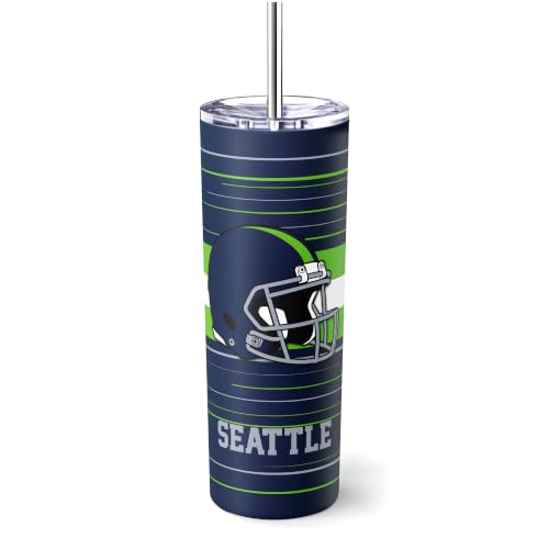 Image of Seattle Tumbler 20oz Travel Mug Custom Name and Number Gifts