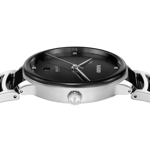 Rado Centrix Diamond with Black Dial, Date Display and Swiss Quartz Movement3