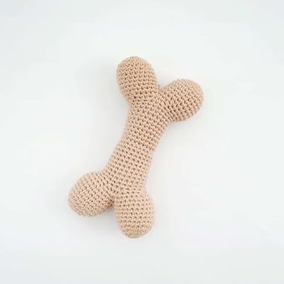 KITA Handmade Crocheted Bone Dog Toy