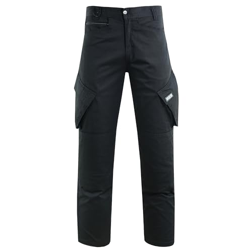 MS9 Mens Cargo Combat Work Trousers Pants Jeans with Knee Pockets T24