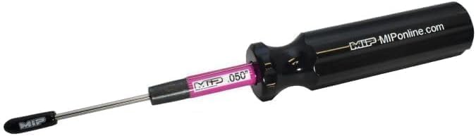MIP Metric Hex Screw Driver RC Tools Kit Hexagon Screwdriver for Traxxas Arrma Axial Losi Redcat RC Quadcopter Helicopter FPV Racing Drone Models (.050" Black Edition)