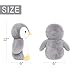 WEIGEDU King Penguin Stuffed Animals with Embroidered Eyes, Baby Penguin Plush Toys for Boy Girl Kids Birthday Christmas Bedtime Gifts, 12 inches