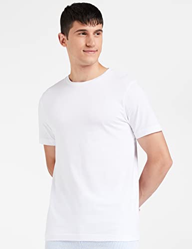 Image of Amazon Brand - Symbol Men Cotton Solid Round Neck Regular Fit T-Shirt (Pack of 5)