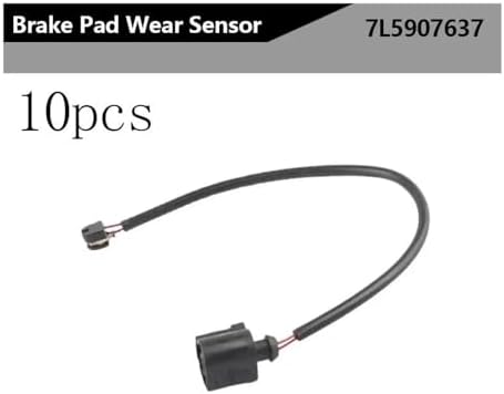 Car Brake Wear Sensor 10Pcs 7P0907637 Front Brake Pad Electronic Wear Sensor Replacement Brake Pad Wear Indicators for Touareg 2011-2016