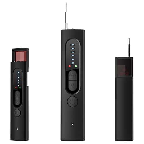Détecteur intelligent, rechercheur de caméras cachées, détecteur de traceurs GPS, protecteur de vie privée. Portée de détection de 10 m, adapté à la...
