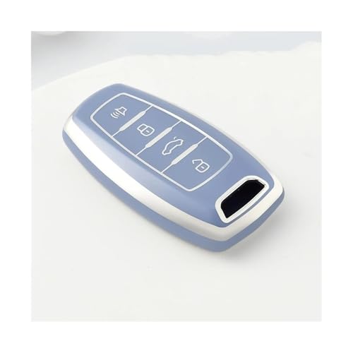 Coque clé voiture Haval H6 H7 F7 Jolion Dargo TPU bleu argent