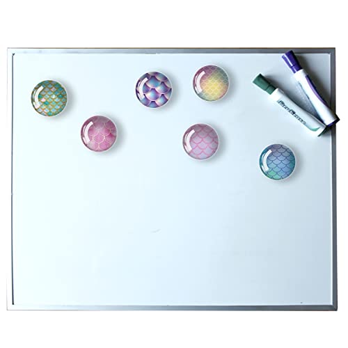 Imanes decorativos redondos de vidrio para refrigerador, pack 12 miniatura 5