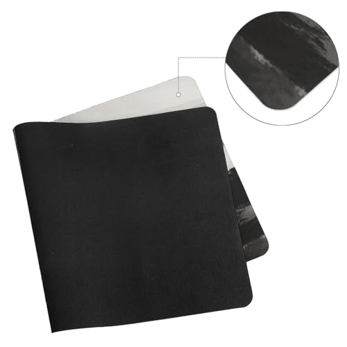 Alfombrilla para mouse negra y blanca grande de goma miniatura 7