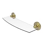 Allied Brass R-33/18-SBR R 33 Regal Collection Inch Glass Shelf, 18 Inch, Satin Brass