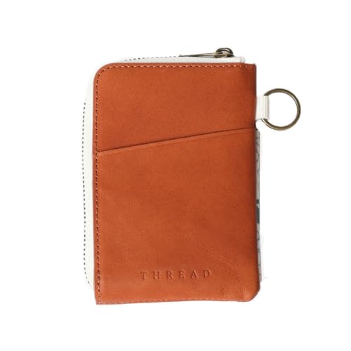 Thread Wallets RFID Blocking Leather Zip Wallet with Card Holder for Men and Women (Blossom)2
