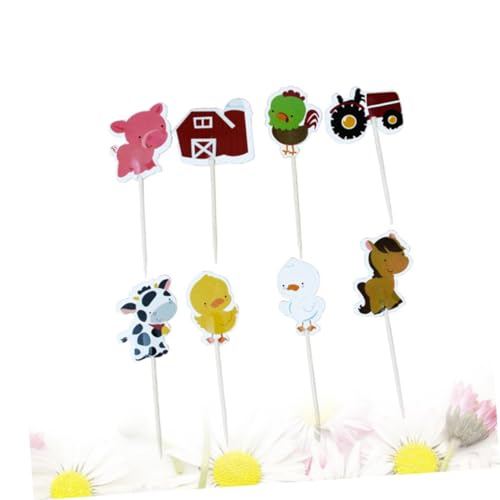 Abaodam 72 Peças Decoração De Sorvete Decoração De Bolo De Aniversário Toppers De Cupcake Topper De