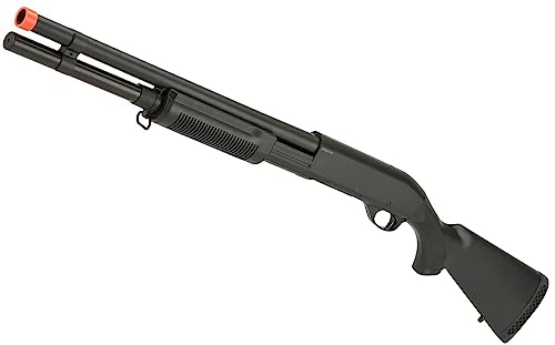 Evike Airsoft - CYMA Standard M870 3-Round Burst Multi-Airsoft Shotshell Loading Airsoft Shotgun with Full Stock