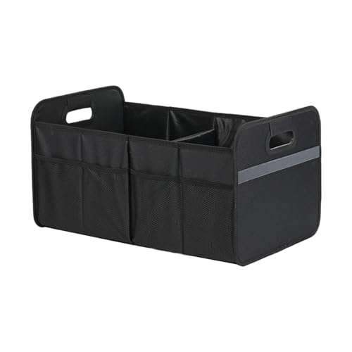 Générique Coffre de Rangement - Boîte À Provisions Pliable Pour Coffre,Organisateur Étanche 56L Avec Poignée Pour Intérieur Voiture, Camping, Voyage, Siège Arrière Et Appartement
