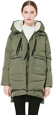 Orolay Women's Thickened Down Jacket Green S