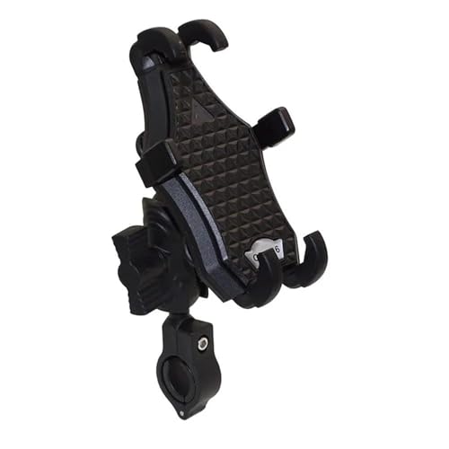 HJTEDHE Support De Rétroviseur De Moto Antichoc Et Amortisseur pour Téléphone Portable, Compatible avec pour Ducati pour Street Fighter V2 V4 DiAvel(Black a)