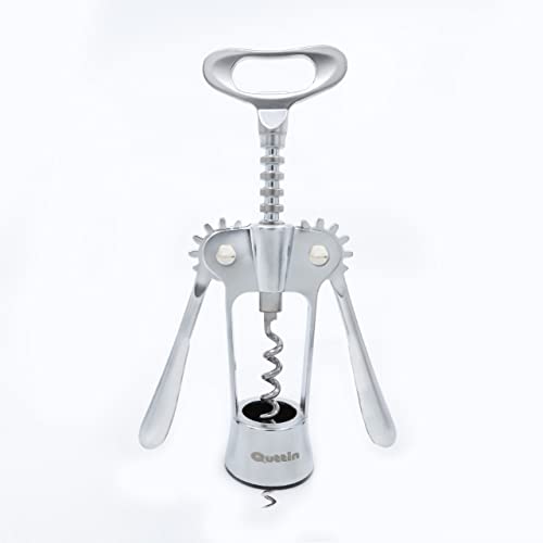 Sacacorchos Abridor de Vino Profesional 2 en 1, Abrebotellas Multiusos para Vino y Cerveza, Abridor Cerveza, Abridor Vino Doble Palanca Oxido de Zinc (Doble Palanca Zinc)