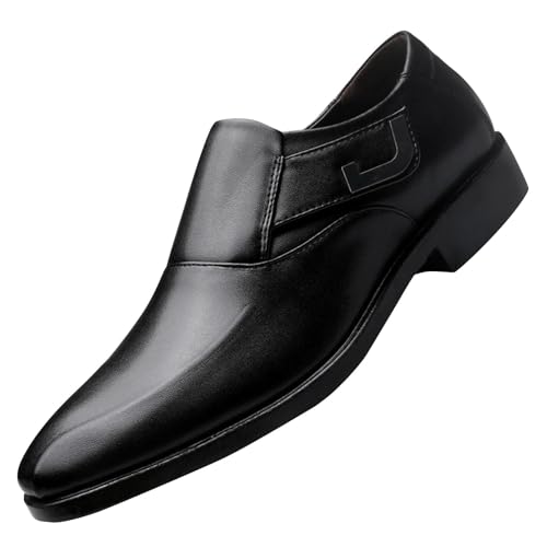 Men's Dress Loafer Shoes Monk Strap Slip On Loafers Black Shoe Casual Work Business Wedding Party Dressy Footwear