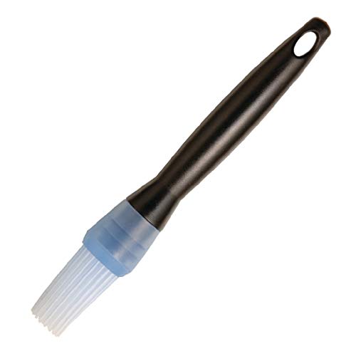KitchenCraft Pincel de silicona para repostería, 17 cm - Negro / Azul