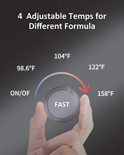 Water Warmer, Heyvalue Baby Bottle Warmer, Formula Maker With Night Light, 4 Temperature Control & 72H Keep Warm, Detachable Tank, Instantly Dispenses Warm Water, Feed Baby More Easier And Healthier #TOP3