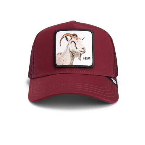 Image of Goorin Bros. Core Combo Collection Trucker Hat for Men and Women, Burgundy (Himothy), One Size