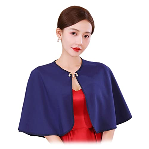 Chiffon Shawls Wraps with Pearls Pins Elegant Shawls Shrug Bolero Cape Cover Up for Bridal Bridesmaid Women Girl Wedding Prom