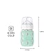Lifefactory 8-Ounce Stainless-Steel Vacuum-Insulated Wide-Neck Baby Bottle with Stage 2 Nipple (3-6 Months) Mint, LS2211WMI4