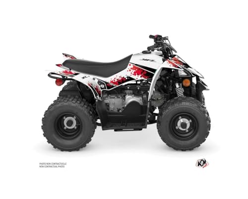 Kit déco quad Yamaha 50 YFZ Hangtown rouge 2016-2023 habillage complet