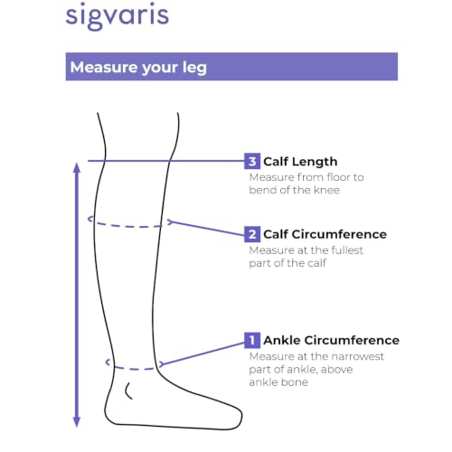 Image of Sigvaris Motion Flow Tech Calf High Compression Socks for Men & Women - Moisture Wicking, Cushioned Sole Support