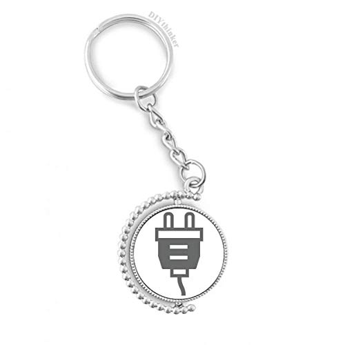 Prise de charge sur votre trousseau : porte-clés motif rotatif pour geek