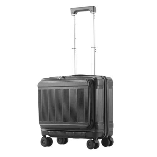CVdrtyED Maleta Maleta Ligera Expandible De Carga Frontal For Viajes Equipaje de Mano(Black)