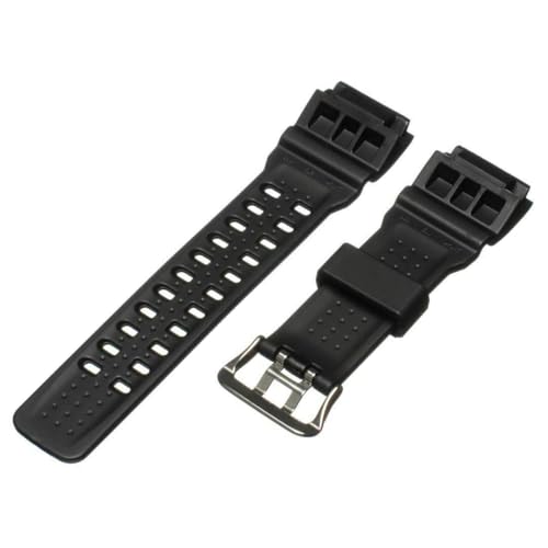Image of Black Silicone Rubber Watch Band Strap Fits Electronic Watch 1095 & Other Watches